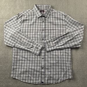 UNTUCKit Shirt Adult Extra Large Check Button Up Long Sleeve Slim Fit Casual Men